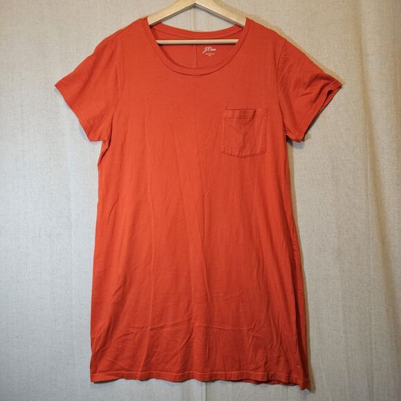 J. Crew Factory Orange Mini Dress - Picture 1 of 8